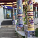 Tazacorte - Plaza mit Mosaiksäulen