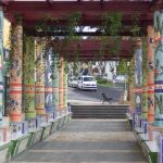 Tazacorte - Plaza mit Mosaiksäulen