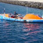 ... und der letzte Einer aus Ireland ... verlassen den Hafen.