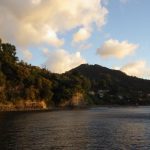 Chateaubelair, Abendstimmung in der Ankerbucht